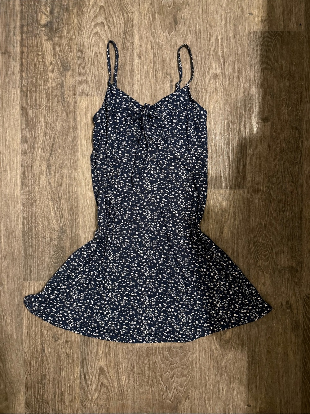 Hollister Floral Tie-Front Spaghetti Strap Dress